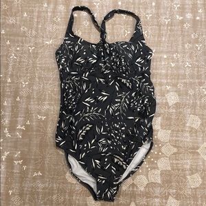 Grey printed Isabel maternity one piece swimsuit
